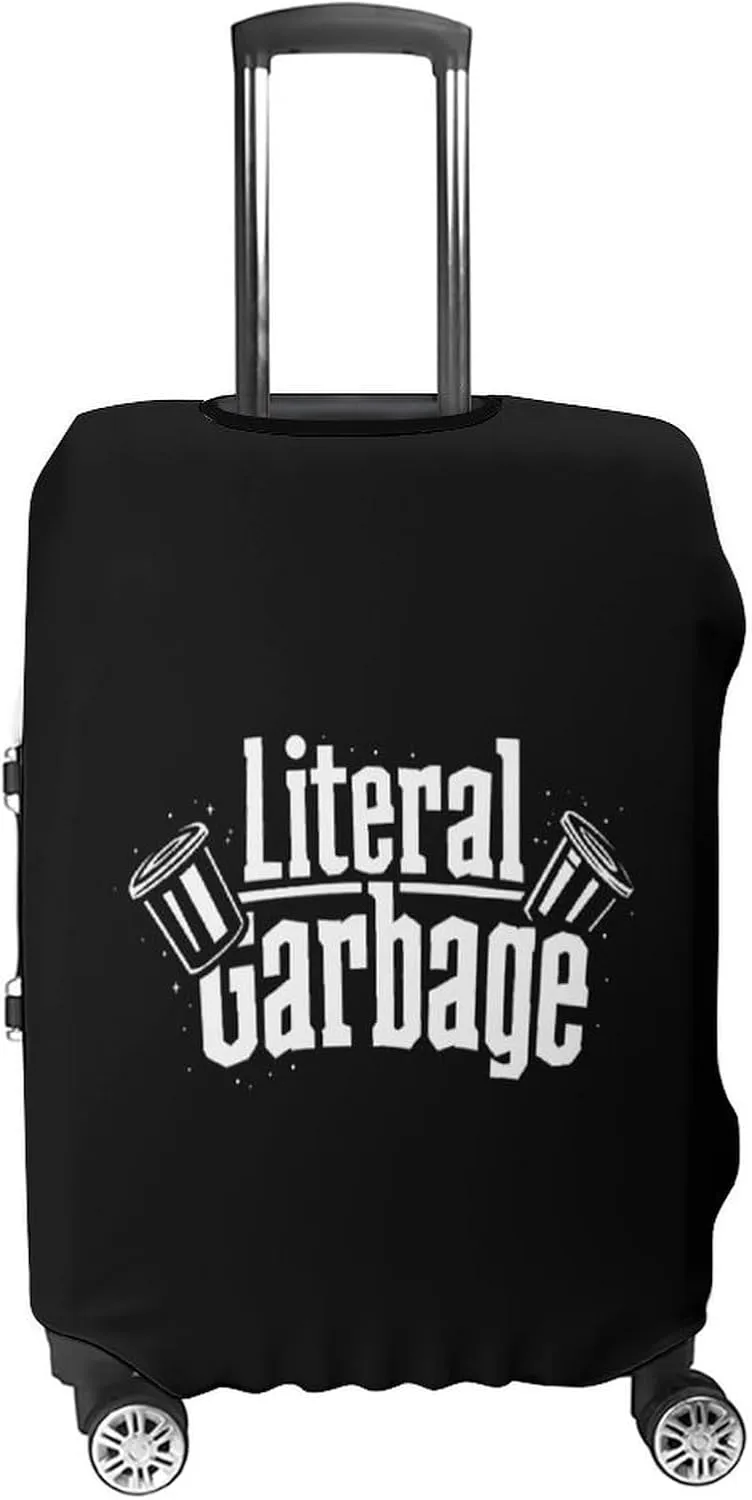 Literal Garbage Luggage Protector Suitcase Cover Anti-Scratch Washable Fit 18-32 Inch Travel Luggage