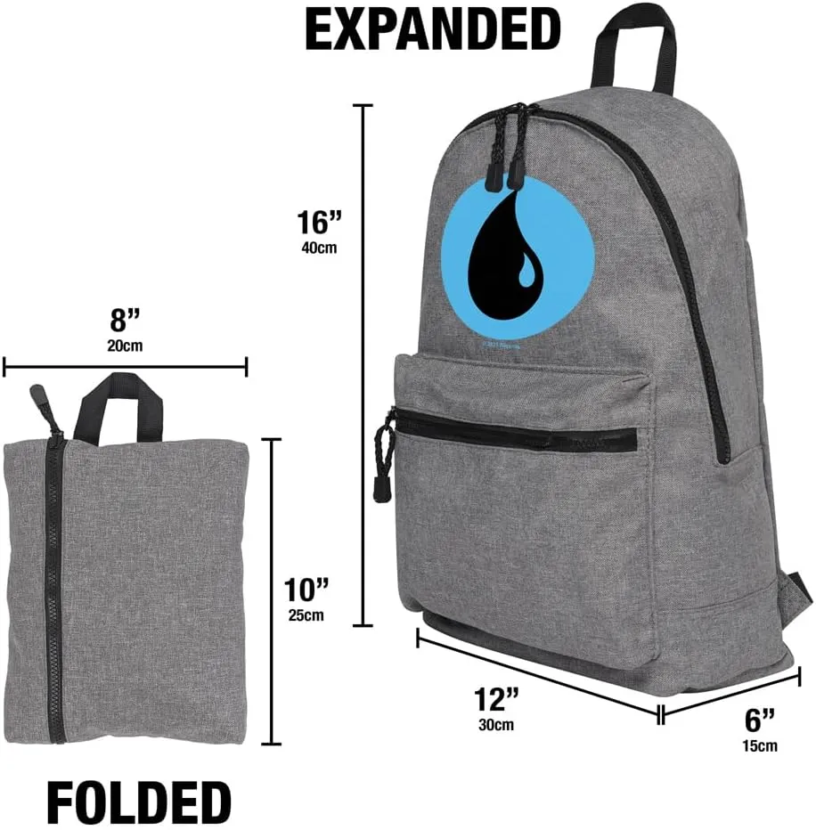LOGOVISION Magic The Gathering Blue Mana Symbol Lightweight Backpack for Work School Daily Use Packable for Travel
