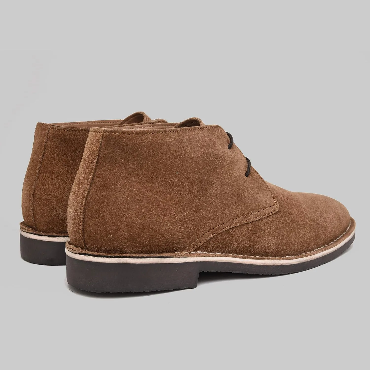 Lorenzo | Genuine Leather Men's Boots | Casual Suede Chukka Boots | Ankle Boot for Men | Lightweight TPR Sole | Padded Memory Foam Cushioning | Enhanced Comfort | Handcrafted Detailing