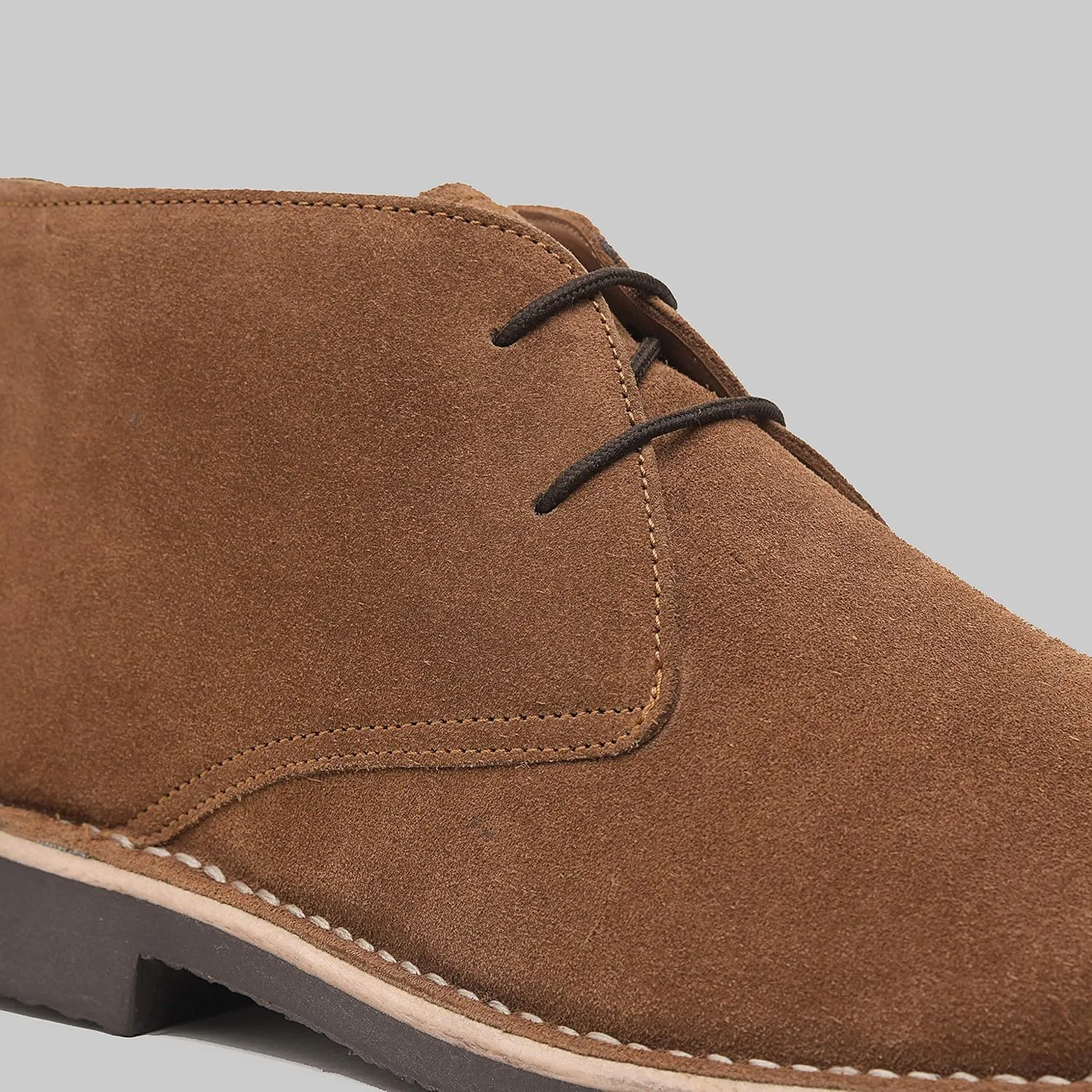 Lorenzo | Genuine Leather Men's Boots | Casual Suede Chukka Boots | Ankle Boot for Men | Lightweight TPR Sole | Padded Memory Foam Cushioning | Enhanced Comfort | Handcrafted Detailing
