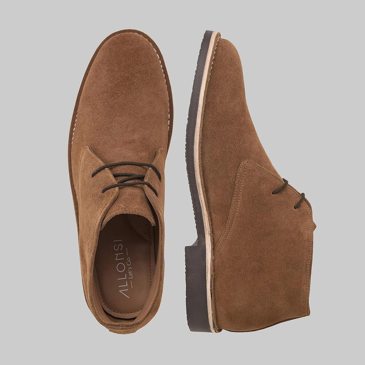 Lorenzo | Genuine Leather Men's Boots | Casual Suede Chukka Boots | Ankle Boot for Men | Lightweight TPR Sole | Padded Memory Foam Cushioning | Enhanced Comfort | Handcrafted Detailing