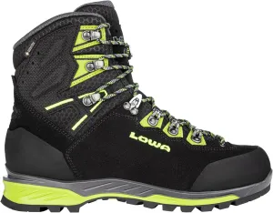 LOWA Mens Ticam Evo GTX Suede Black Lime Boots 10.5 US