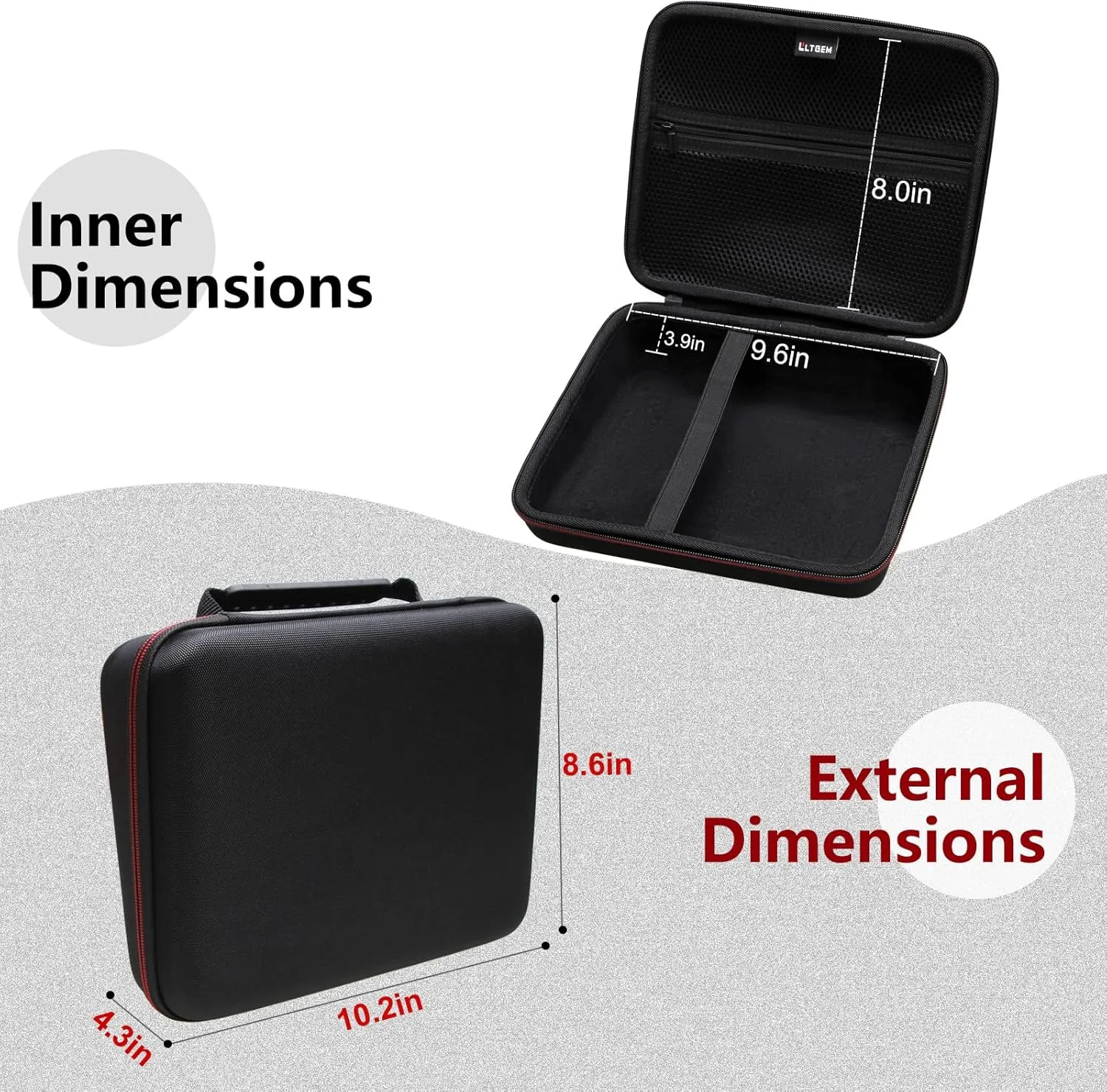 LTGEM Case Compatible with Brother P-Touch PT- D610BT / PT-D410 / PT-D460BT / PTD600 / PTD400AD Label Maker, Purple