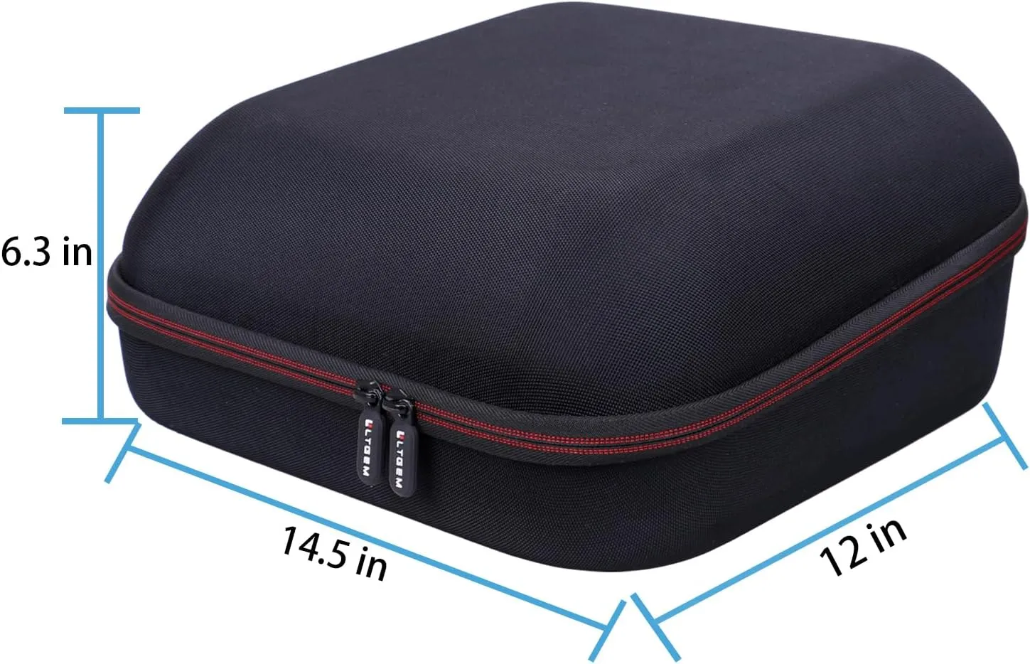 LTGEM Case Compatible with Cricut EasyPress 2/3 Smart Heat Press Machine(12"x10"), Black Gray