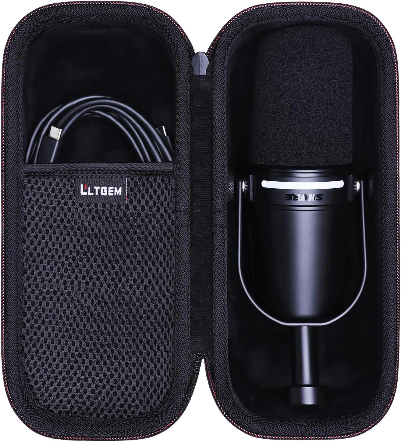 LTGEM Case Compatible with Shure MV7  Podcast Dynamic Microphone, Case Only