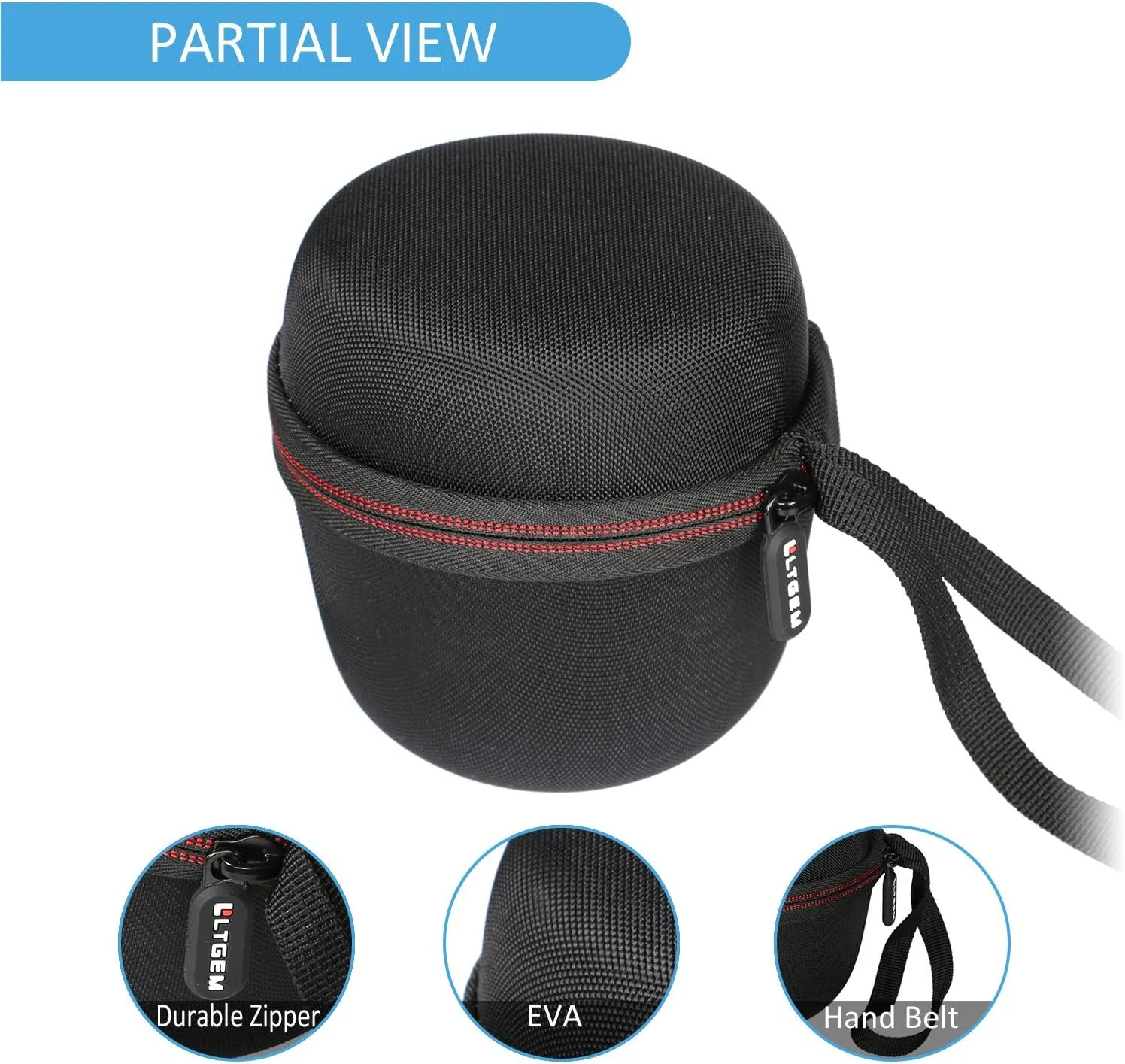 LTGEM Case Compatible with Ultimate Ears WONDERBOOM 4/3/2 Portable Waterproof Speaker, Black
