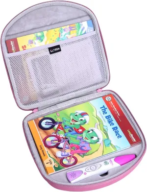 LTGEM Hard Case for Leapfrog LeapReader Reading and Writing System-Pink