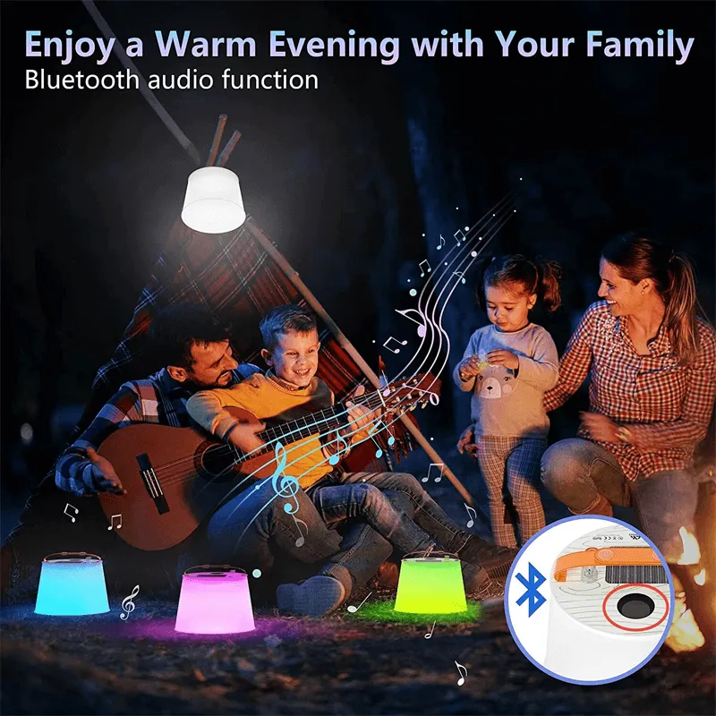 LUMINA - Foldable Solar Camping Lamp with Speaker