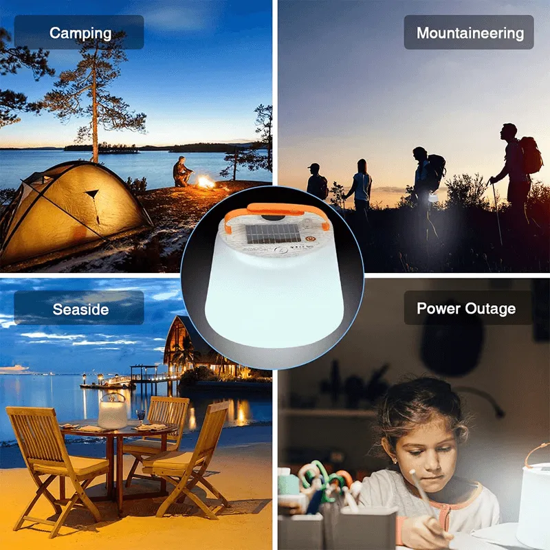 LUMINA - Foldable Solar Camping Lamp with Speaker