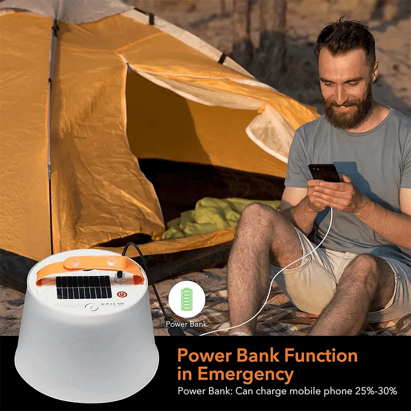 LUMINA - Foldable Solar Camping Lamp with Speaker