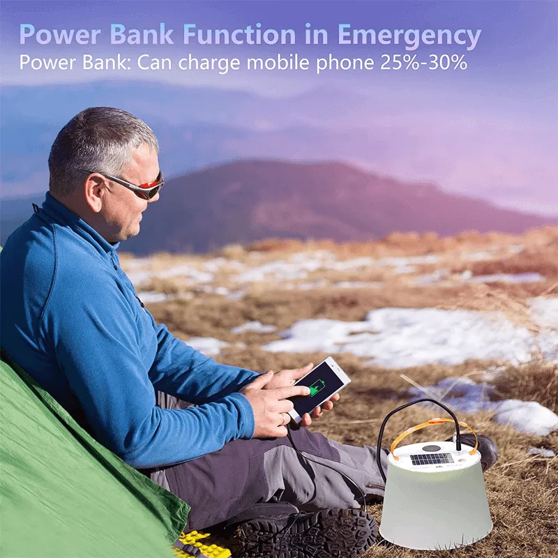 LUMINA - Foldable Solar Camping Lamp with Speaker
