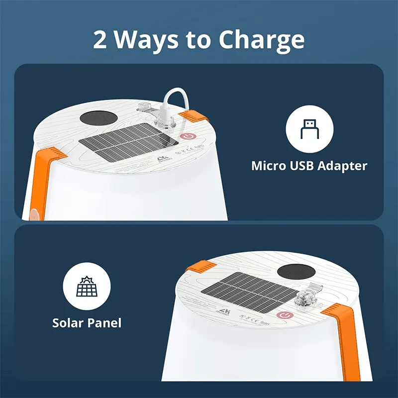 LUMINA - Foldable Solar Camping Lamp with Speaker