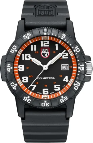 Luminox - Leatherback Sea Turtle Giant, Men`s Watch 44mm XS.0329.1, Outdoor Watch, CARBONOX™ Case, Swiss Quartz Movement, Water-Resistant 100m, Durable Rubber Strap, Mens Watches