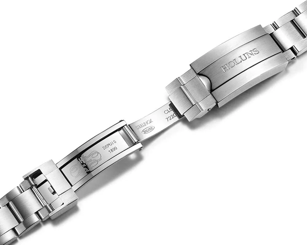 Luxury Men's GMT Automatic Watch Sapphire Waterproof Stainless Steel Luminous Business Watch