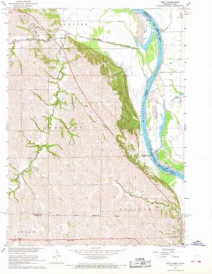 Macy NE topo map, 1:24000 Scale, 7.5 X 7.5 Minute, Historical, 1966, Updated 1968, 26.9 x 22 in
