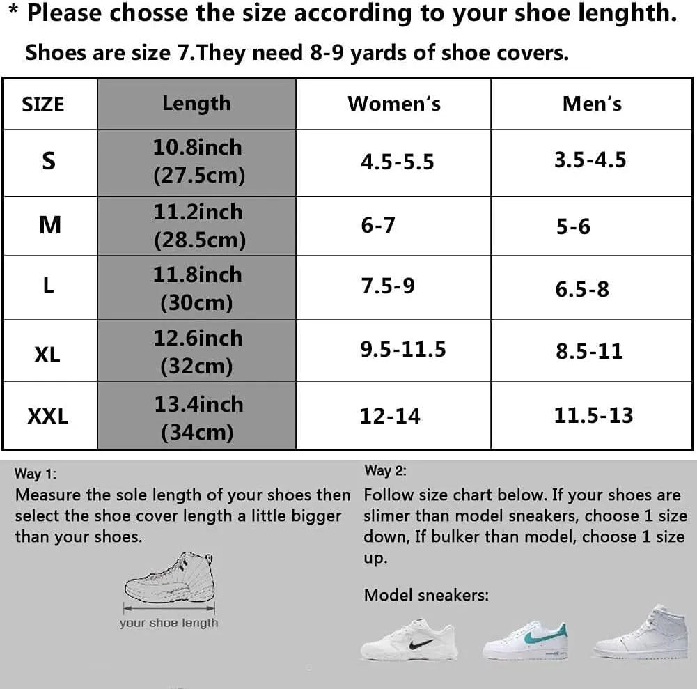 MAGICDESIGN 2 Pair Black Waterproof Shoes Covers, Motorcycle rain Gear for Men, Anti- Snow Rain Boot Covers with Reflector, Suitable for Gardening, Motorcycle, Cycling, Raining Day.