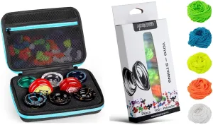 MAGICYOYO Yoyo String Pack of 25, 100% Polyester Professional Yoyo Strings for Responsive & Non Responsive Yoyos, with Yoyo Ball Storage Bag Case with Zipper Mesh Bag, Protect Yoyos & Accessories