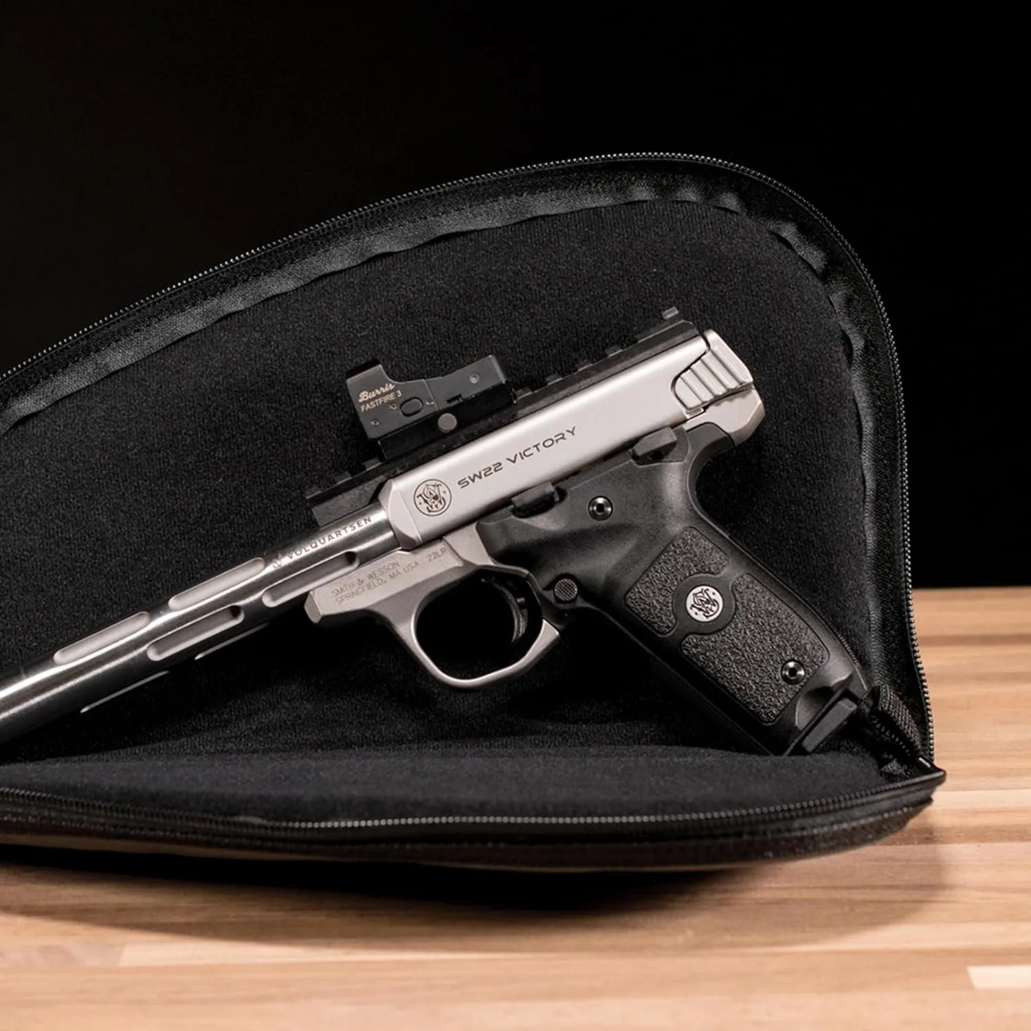 M&P by Smith & Wesson Defender Handgun Case Single Padded Pistol Bag for Hunting Shooting Range Sports Storage and Transport