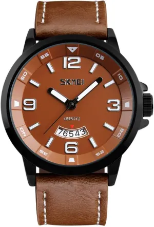 MASTOPMen's Business Quartz Watch Analog Classic Calendar Date Leather Waterproof Watch