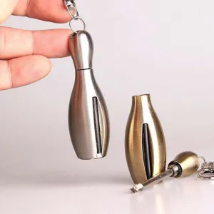 Matches Starter Shaped Cigarette Lighter Bowling First-dibs sale Keychain Early bird pricing Steel with Fire Tool Camping DOLPHIN Survival Stainless Magnesium