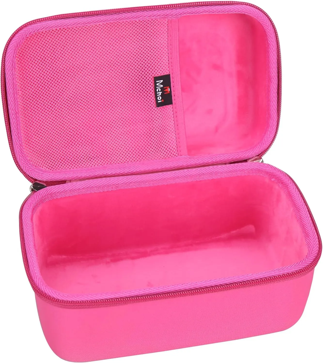 Mchoi Hard Case Suitable for Oliso M3Pro/ M2 Mini Project Steam Iron, Travel Irons Organizer Holders with Mesh Pocket Fits for Solemate, Sewing, Quilting, Crafting, Case Only, Rose Red