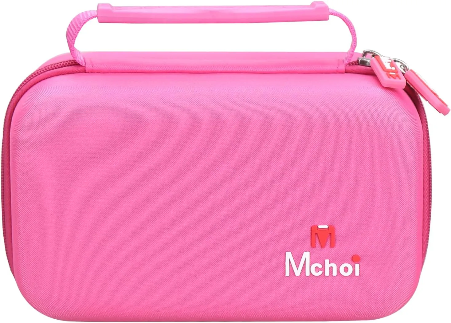 Mchoi Hard Case Suitable for Oliso M3Pro/ M2 Mini Project Steam Iron, Travel Irons Organizer Holders with Mesh Pocket Fits for Solemate, Sewing, Quilting, Crafting, Case Only, Rose Red