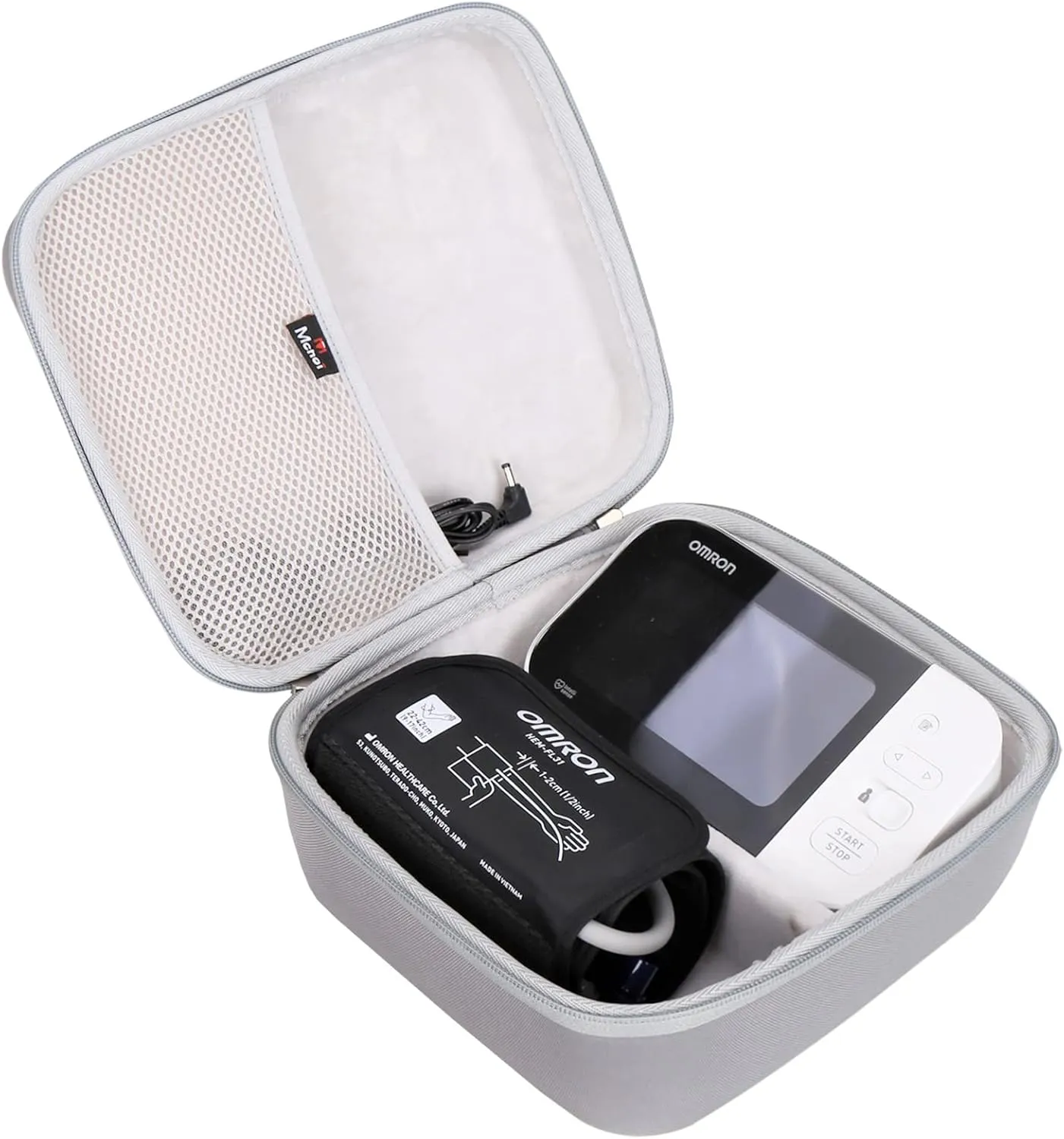 Mchoi Hard Storage Case Compatible with OMRON Platinum BP5450/BP5350/BP7450 /10 Series/Gold BP5350/7 Series BP7350 Blood Pressure Monitor with Upper Arm Cuff, Case Only