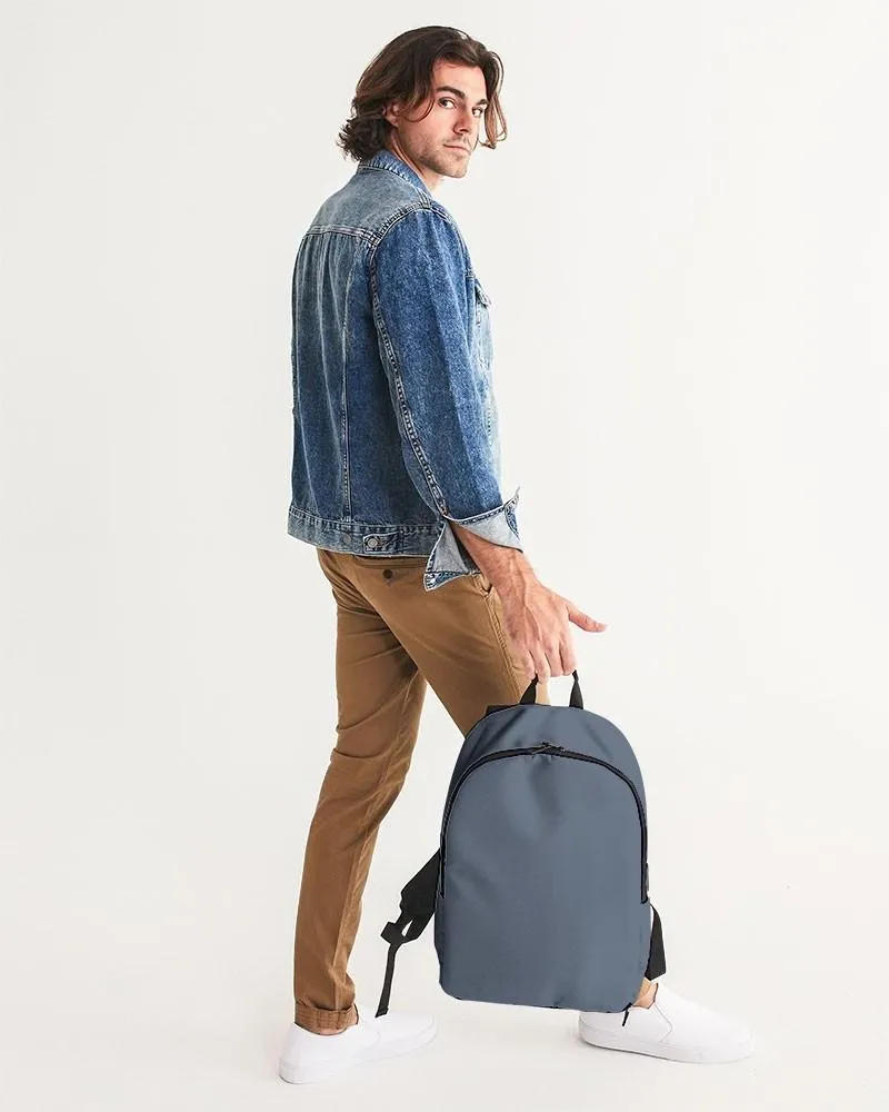 Medium Dark Blue Waterproof Backpack | Medium Dark Pale Pastel Blue | C30M15Y0K60