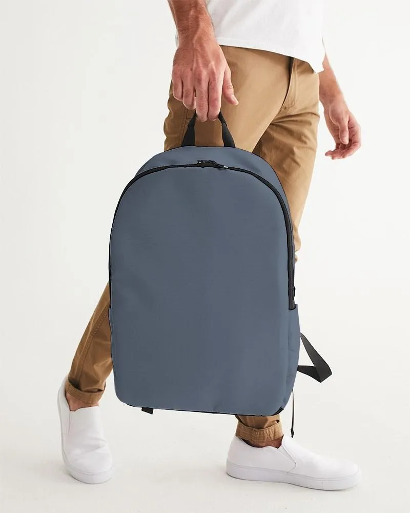 Medium Dark Blue Waterproof Backpack | Medium Dark Pale Pastel Blue | C30M15Y0K60