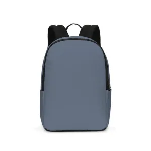 Medium Dark Blue Waterproof Backpack | Medium Dark Pale Pastel Blue | C30M15Y0K60