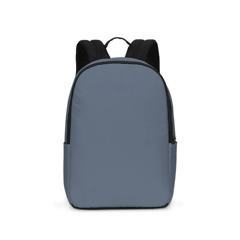 Medium Dark Blue Waterproof Backpack | Medium Dark Pale Pastel Blue | C30M15Y0K60
