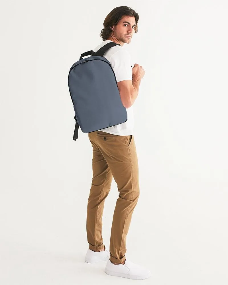 Medium Dark Blue Waterproof Backpack | Medium Dark Pale Pastel Blue | C30M15Y0K60