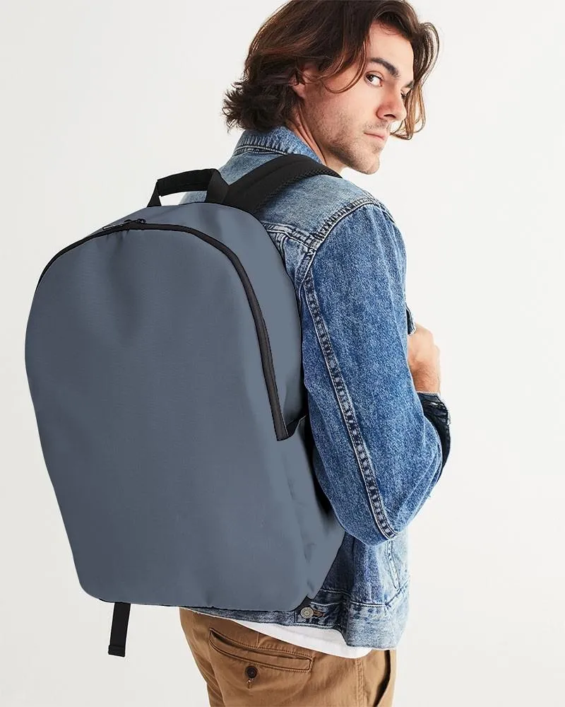 Medium Dark Blue Waterproof Backpack | Medium Dark Pale Pastel Blue | C30M15Y0K60