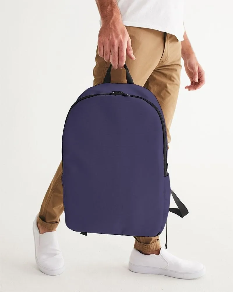 Medium Dark Blue Waterproof Backpack | Medium Dark Pastel Blue | C60M60Y0K60