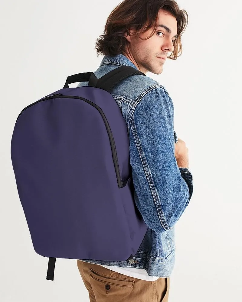 Medium Dark Blue Waterproof Backpack | Medium Dark Pastel Blue | C60M60Y0K60