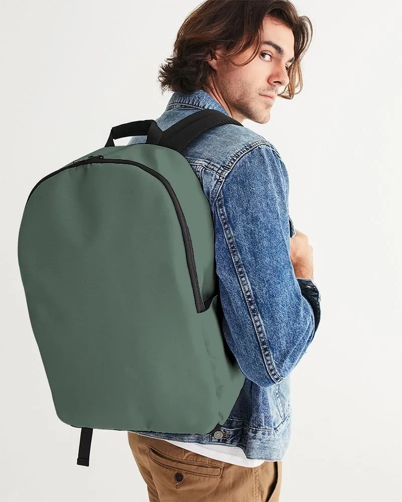 Medium Dark Green Waterproof Backpack | Medium Dark Pale Pastel Green | C30M0Y30K60