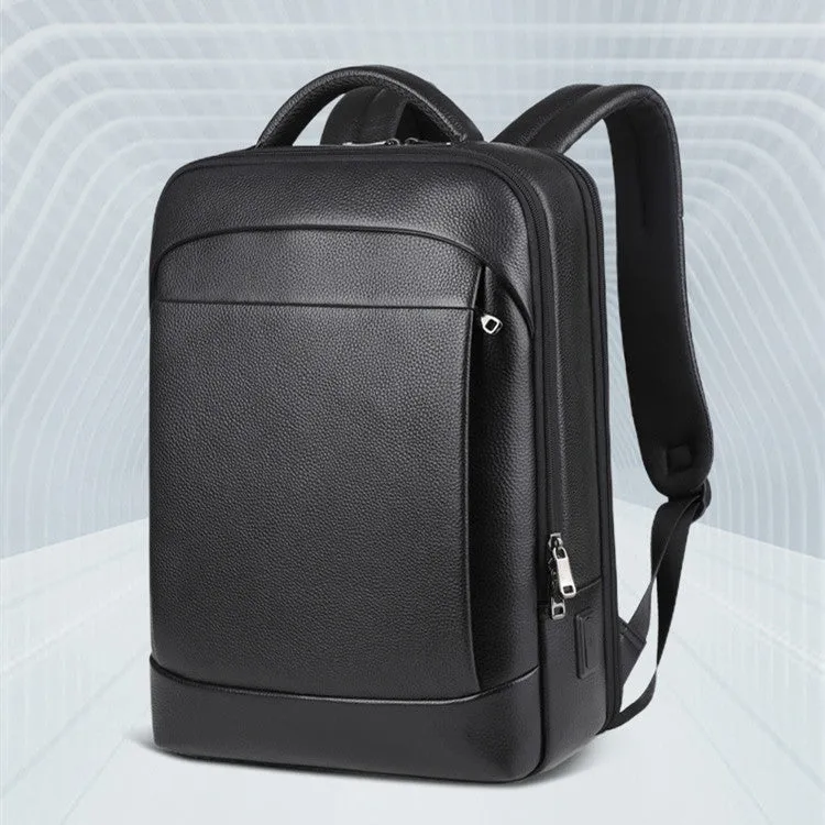 Memphis USB Charging Black Backpack