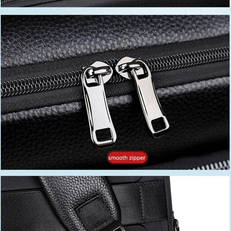 Memphis USB Charging Black Backpack