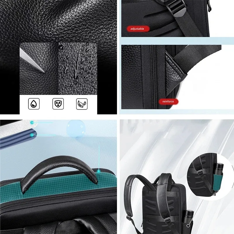 Memphis USB Charging Black Backpack