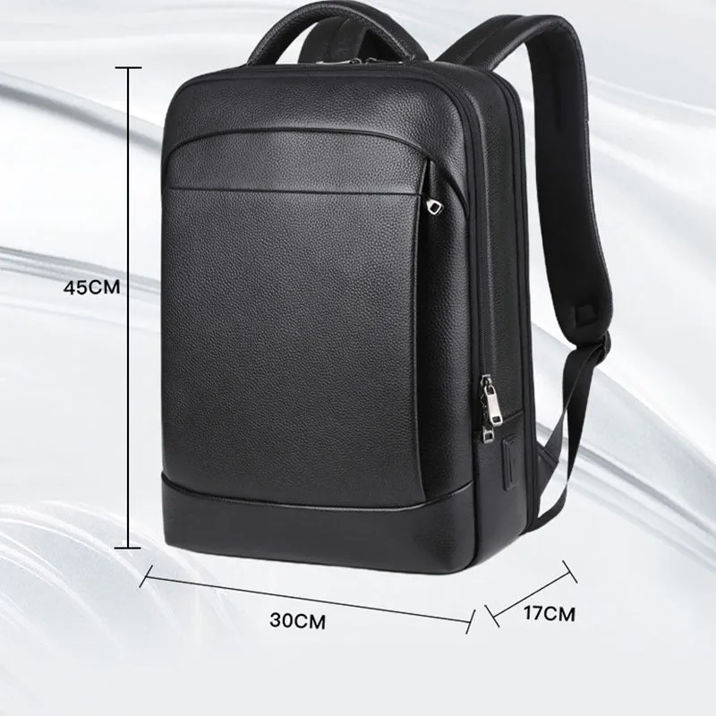 Memphis USB Charging Black Backpack