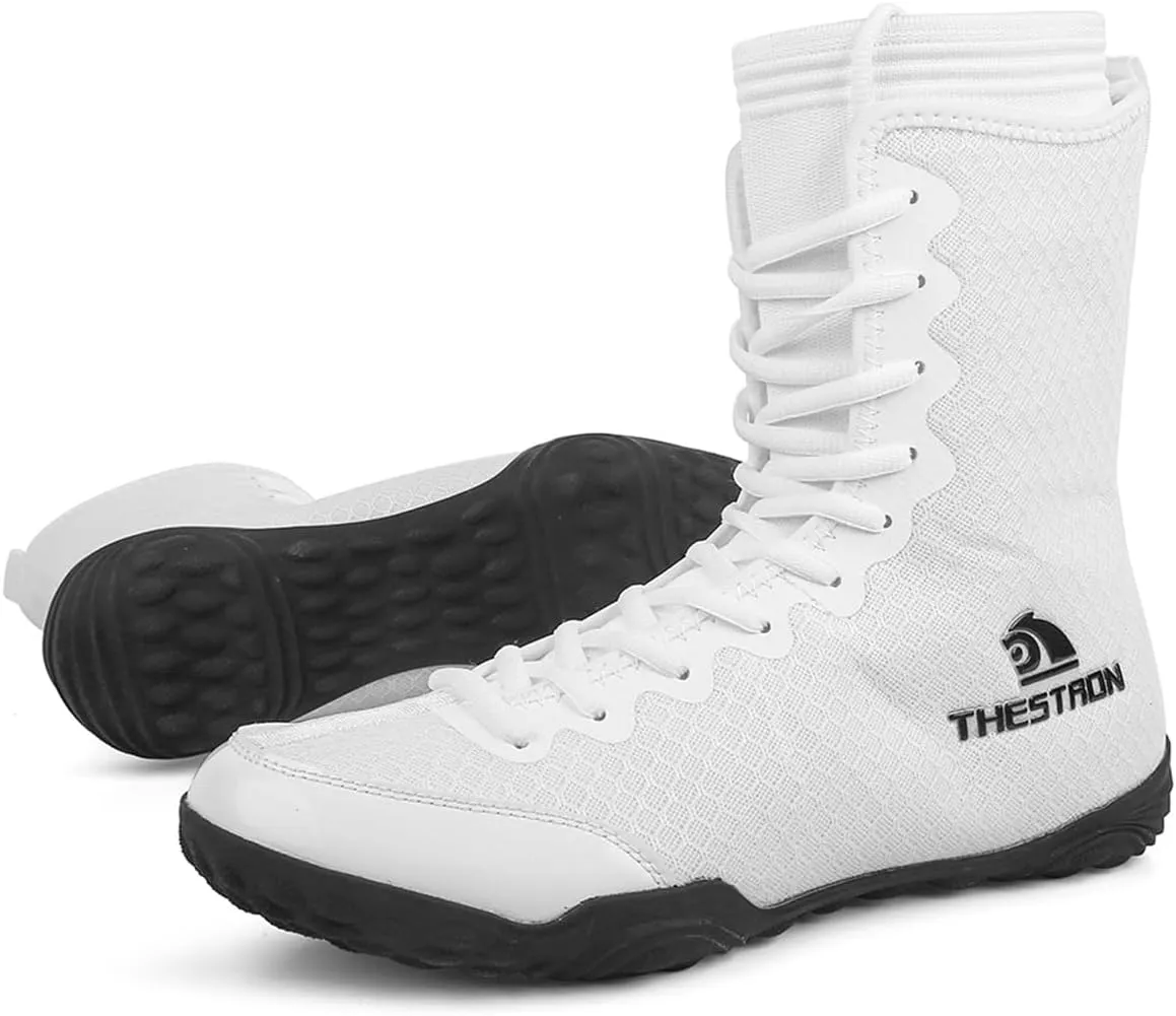 Mens Boxing Shoes Breathable Mesh Wrestling Shoes Kickboxing Sparring Boxers Trainers Sports Bodybuilding Boxing Boots