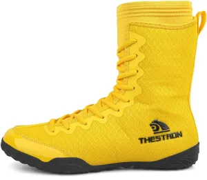 Mens Boxing Shoes Breathable Mesh Wrestling Shoes Kickboxing Sparring Boxers Trainers Sports Bodybuilding Boxing Boots