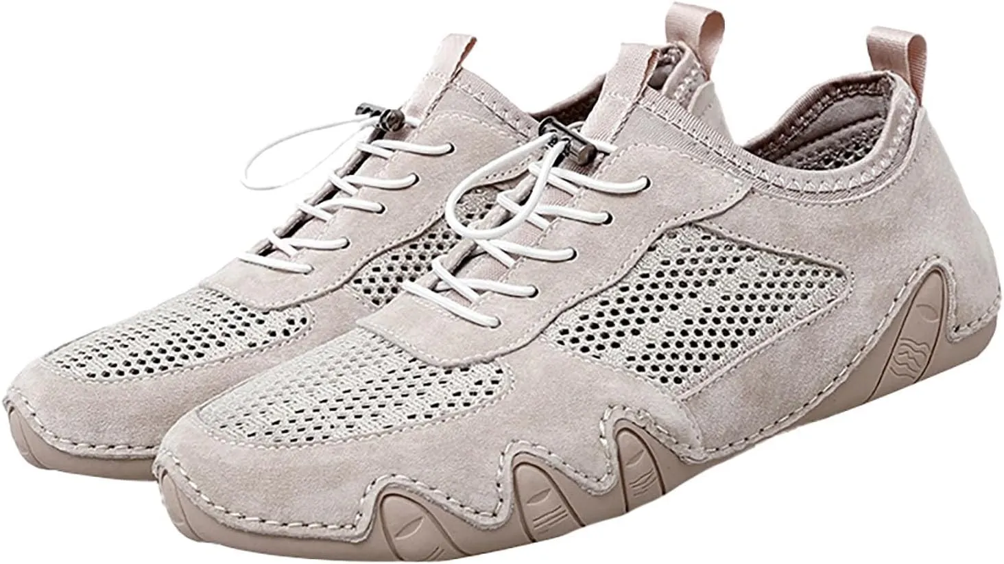 Men's Casual Sneakers Lightweight Comfortable Walking Shoes Adjustable Laces Versatile for Daily Wear Travel