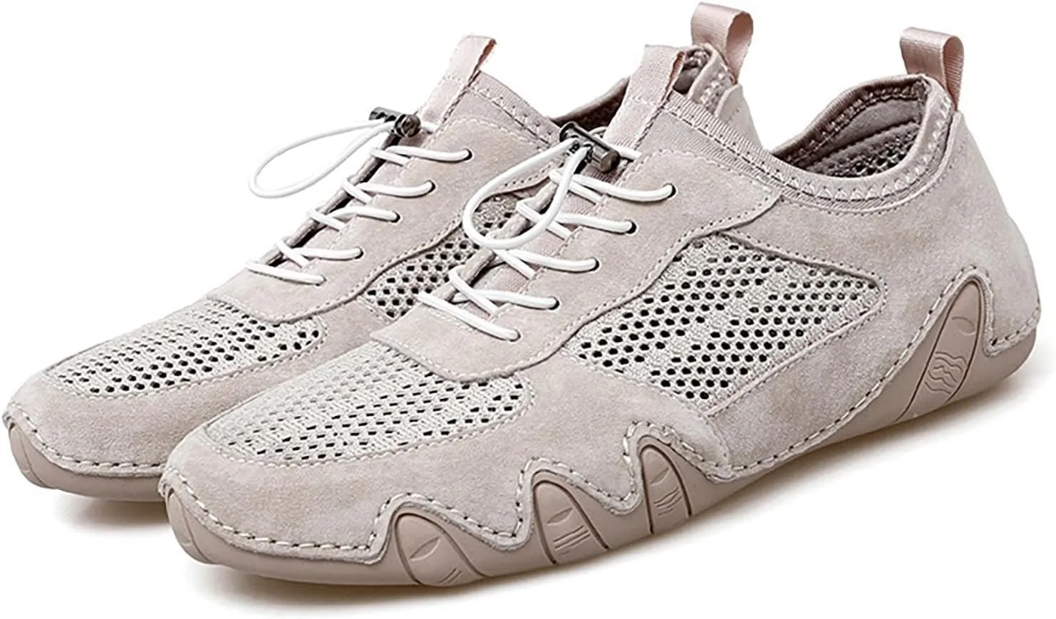 Men's Casual Sneakers Lightweight Comfortable Walking Shoes Adjustable Laces Versatile for Daily Wear Travel