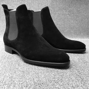 Men's Motorcycle Boots Combat Casual Dress Boot for Men,Men's Extra Wide Leather Ankle Boot - Lightweight Slip-on, Breathable, Durable Western Cowboy Boots