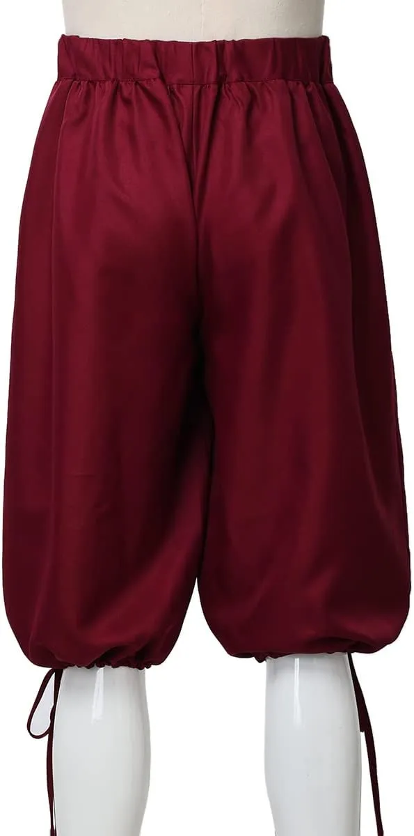 Men's Pirate Shorts Mens Knickers Colonial Pants Renaissance Costume Viking Shorts
