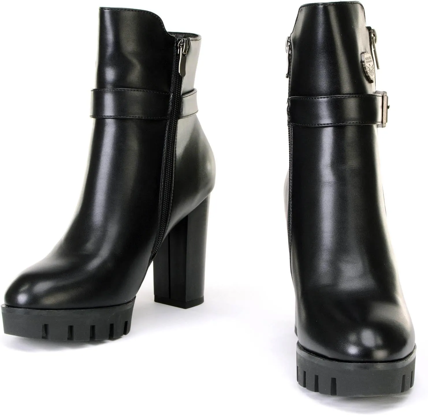 Milwaukee Leather MBL9430 Women's Black Fashion Casual Boots with Side Zipper Entry