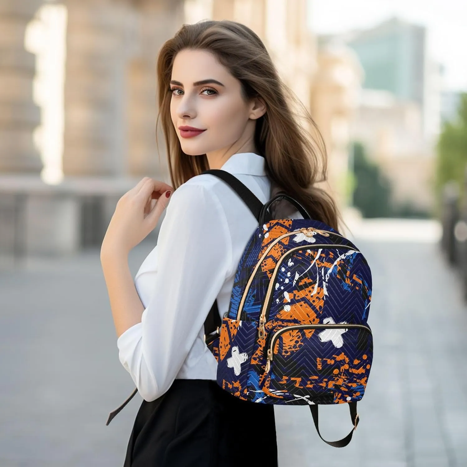 Mini Backpack Purse for Women Pretty Valentine Travel Backpack Fashion Backpack Lightweight Shoulder Bag Casual Daypack(Medium Pattren 3)