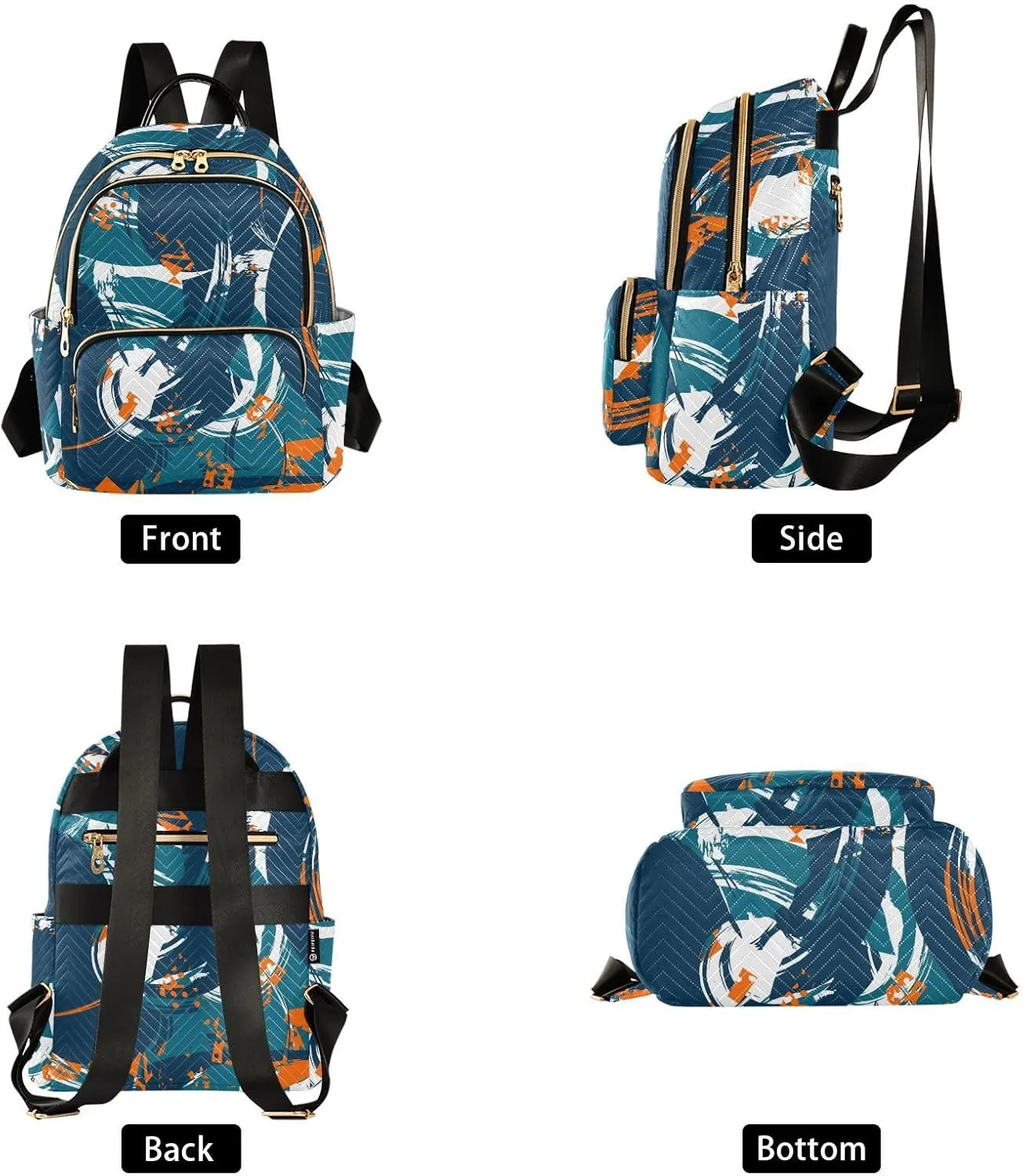 Mini Backpack Purse for Women Pretty Valentine Travel Backpack Fashion Backpack Lightweight Shoulder Bag Casual Daypack(Medium Pattren 4)