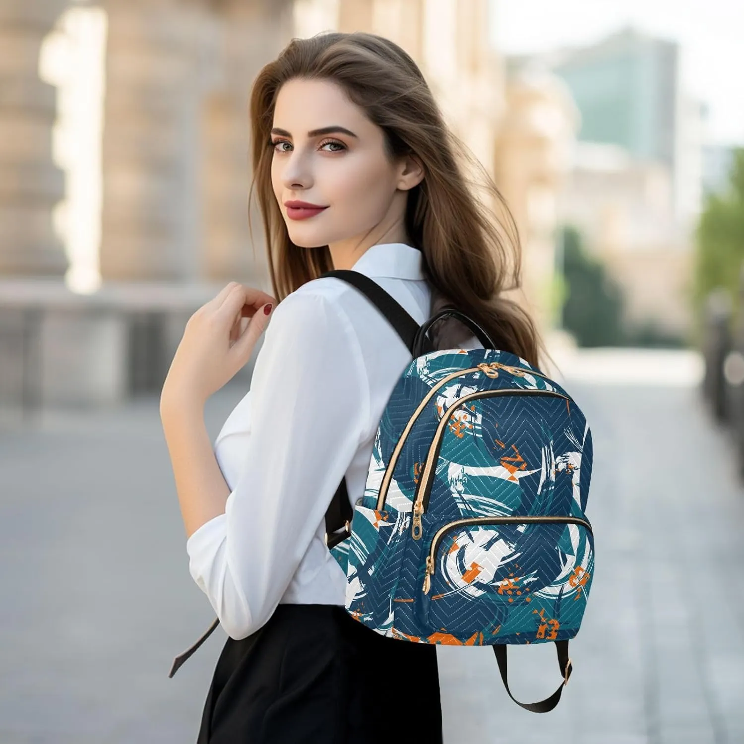 Mini Backpack Purse for Women Pretty Valentine Travel Backpack Fashion Backpack Lightweight Shoulder Bag Casual Daypack(Medium Pattren 4)